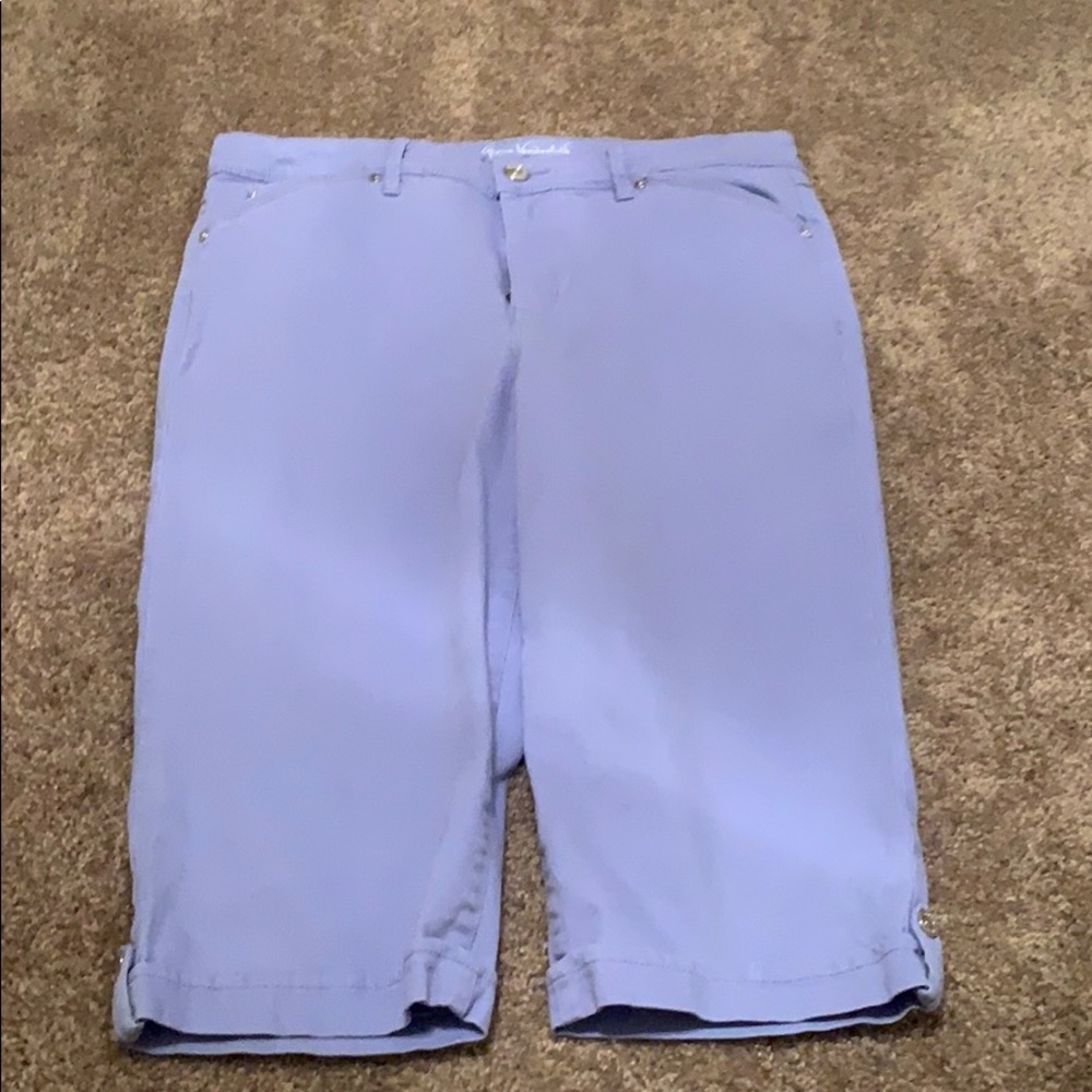 Gloria Vanderbilt periwinkle capris